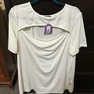 Heimish USA shirt with front cut out.